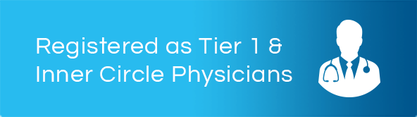 Registered as Tier 1 & Inner Circle Physicians